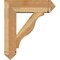 Ekena Millwork Funston Arts and Crafts Rough Sawn Bracket w/ Offset Brace, Western Red Cedar, 8"W x 26"D x 30"H BKT0806X26X30FST03RWR - alternate 2